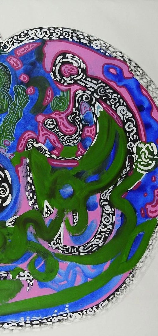 Water Dragon – Feng Shui Abstract Acrylic Painting