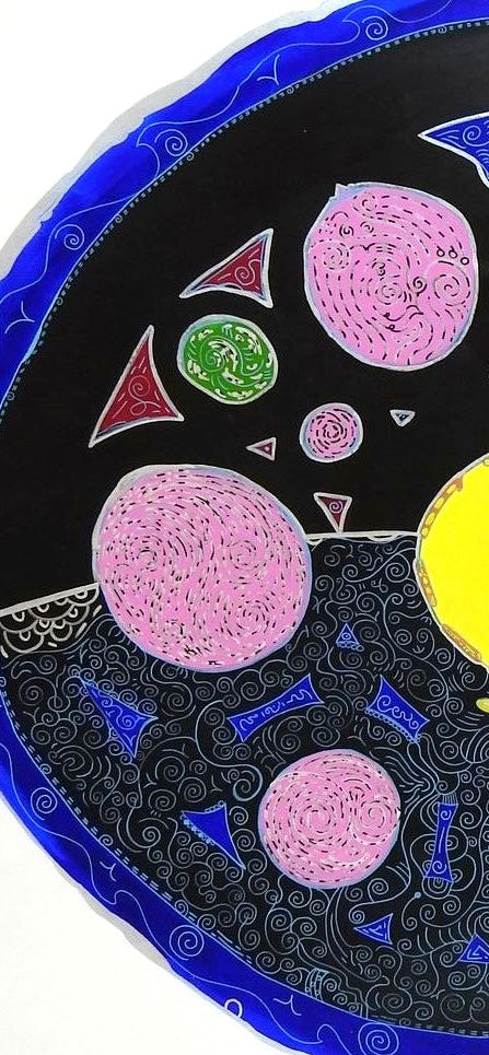 Water Womb – Feng Shui Abstract Acrylic Painting