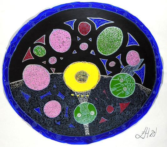 Water Womb – Feng Shui Abstract Acrylic Painting