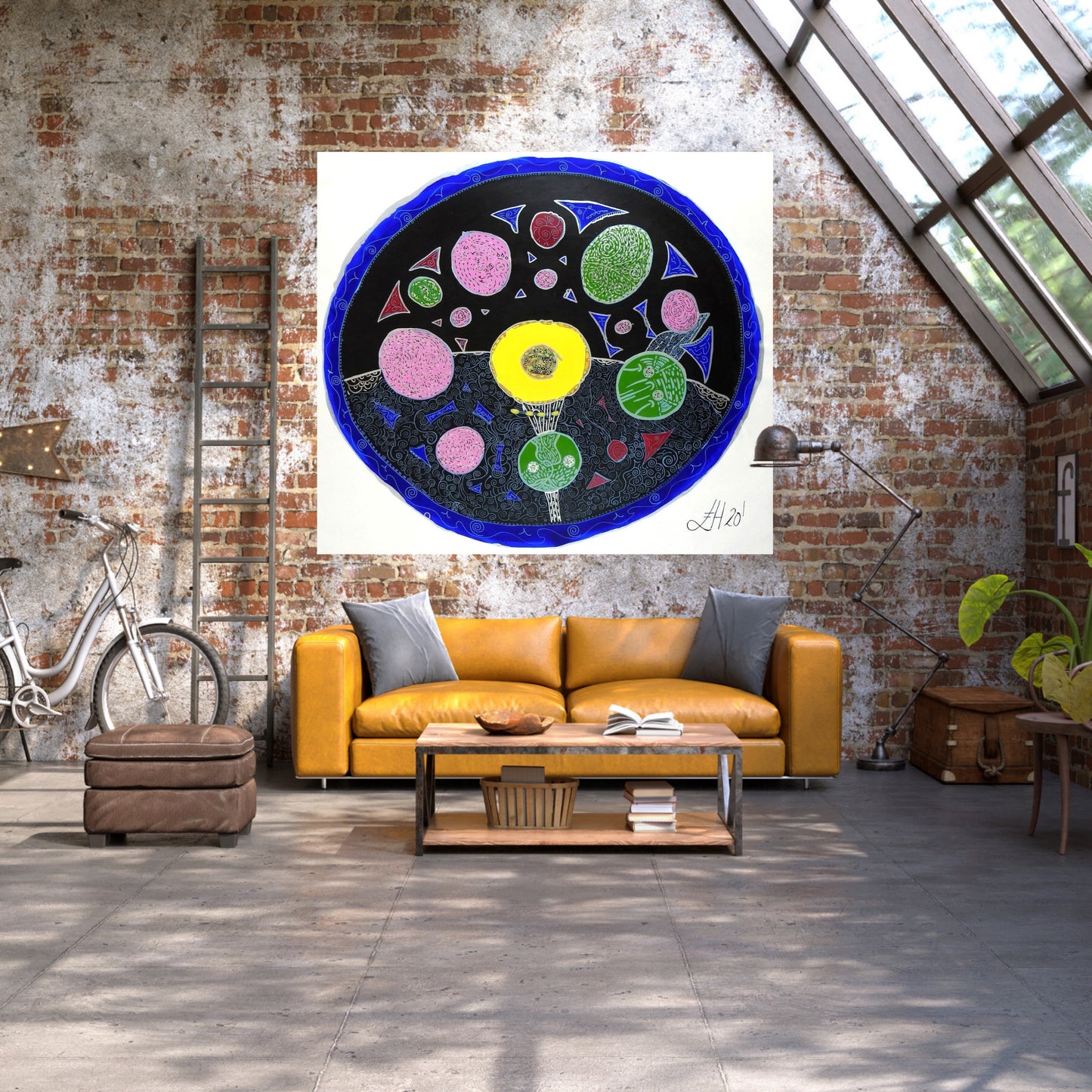 Water Womb – Feng Shui Abstract Acrylic Painting